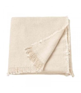 پتو و رو انداز ایکیا مدل ODDRUN رنگ بژ روشن