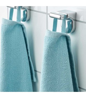 حوله حمام ایکیا مدل KORNAN رنگ آبی سایز 70x140