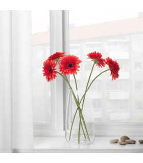 شاخه گل ژربرا ایکیا مدل SMYCKA رنگ قرمز