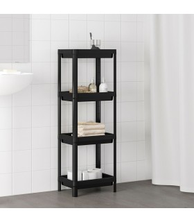 طبقه حمام ایکیا مدل VESKEN رنگ مشکی