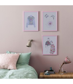 قاب عکس ایکیا مدل FISKBO صورتی سایز  30x40