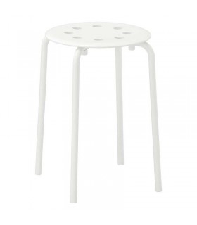 چهارپایه ایکیا MARIUS سفید