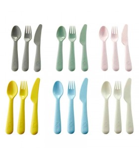 ست هجده تایی قاشق و چنگال و چاقو ایکیا مدل KALAS