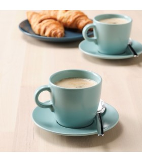 ست فنجان ایکیا مدل FÄRGKLAR رنگ فیروزه ایی روشن