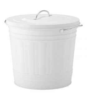 سطل ایکیا مدل KNODD  رنگ سفید