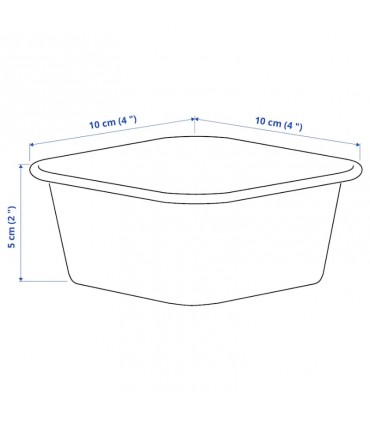 جعبه ارگانایزر ایکیا مدل NOJIG سایز 10x10x5