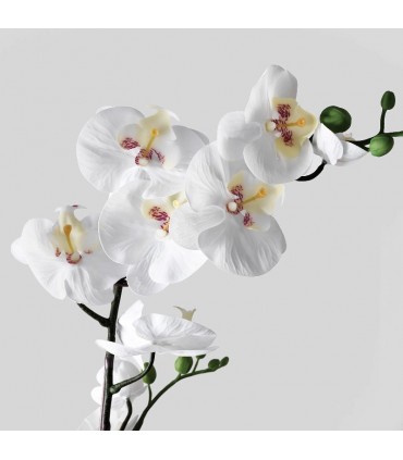 گل ارکیده سفید ایکیا مدل SMYCKA سایز 65 سانتی متری