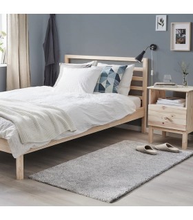 قالیچه خاکستری ایکیا مدل STOENSE سایز 80x150 سانتی متر