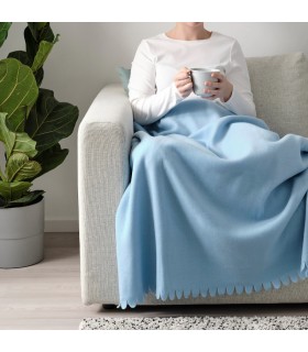 پتو ایکیا مدل POLARVIDE رنگ آبی روشن