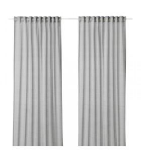 پرده ایکیا مدل HILJA رنگ خاکستری