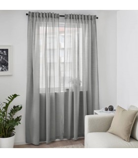 پرده ایکیا مدل HILJA رنگ خاکستری