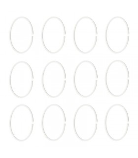 حلقه پرده حمام ایکیا مدل HASSJON بسته 12 تایی