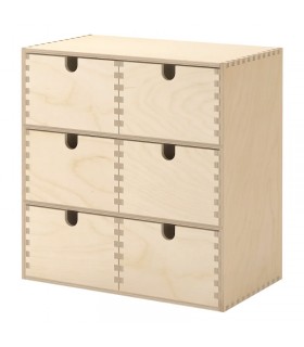 مینی دراور چوبی ایکیا مدل MOPPE