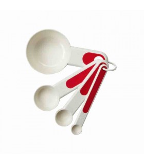 ست 4 تایی پیمانه ایکیا مدل STÄM رنگ قرمز