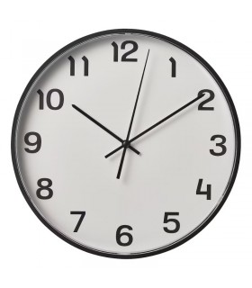 ساعت دیواری ایکیا مدل PLUTTIS رنگ مشکی