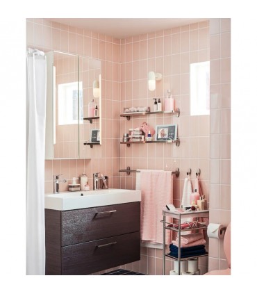 شلف شیشه ایی حمام ایکیا مدل BROGRUND