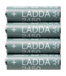 باتری قلمی قابل شارژ ایکیا مدل LADDA  ظرفیت ۲۴۵۰ میلی آمپر