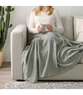 پتو ایکیا مدل HOLMVI سایز 120x160 سبز روشن