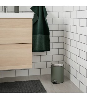 سطل زباله پدالی ایکیا مدل EKOLN رنگ سبز تیره