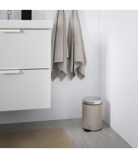 سطل زباله پدالی ایکیا مدل EKOLN رنگ بژ