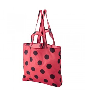 کیسه خرید ایکیا مدل SKYNKE رنگ قرمز مشکی