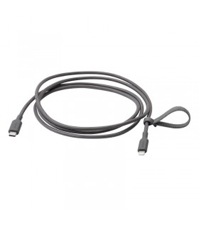 سیم شارژر موبایل اپل ایکیا مدل LILLHULT رنگ خاکستری