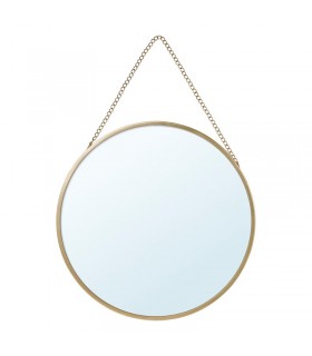 آینه طلایی ایکیا مدل LASSBYN قطر ۲۵ سانتی متری