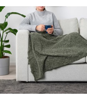 پتو و رو انداز سبز ایکیا مدل INGRUN سایز 130x170