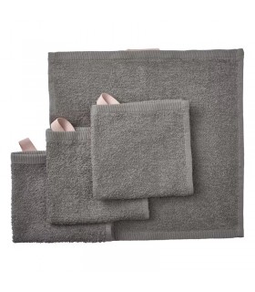ست 4 تایی حوله دست ایکیا مدل DIMFORSEN خاکستری