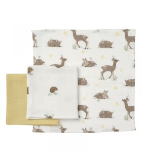 ست ۳ تایی دستمال نوزاد ایکیا مدل TROLLDOM