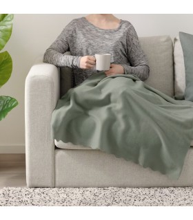 پتو ایکیا مدل THORGUN رنگ سبز روشن