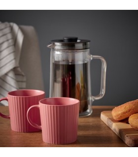 ماگ ایکیا مدل KEJSERLIG رنگ صورتی تیره