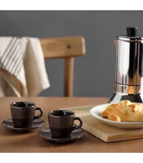 اسپرسو خوری ایکیا مدل FARGKLAR قهوه ای براق