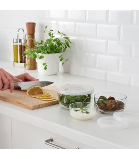 ست ۳ تایی ظرف نگهداری ایکیا مدل BESTÄMMA