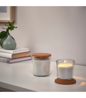 پایه و در شمع چوب پنبه ایکیا مدل RÖNNSPIREA