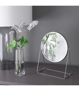 آینه رومیزی ایکیا مدل LASSBYN رنگ نقره ایی