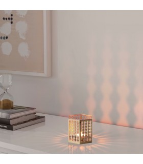 جا شمعی طلایی ایکیا مدل AROMATISK