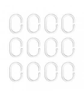 حلقه پرده حمام ایکیا مدل RINGSJÖN بسته دوازده تائی