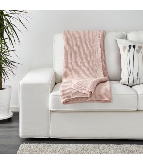 پتو بافتنی ایکیا مدل INGABRITTA رنگ صورتی