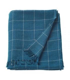 روانداز و پتو ایکیا مدل VÅRKRAGE رنگ آبی