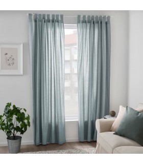 پرده ایکیا مدل LENDA رنگ فیروزه ایی تیره