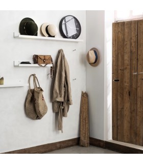 شلف دیواری ایکیا مدل MOSSLANDA رنگ سفید