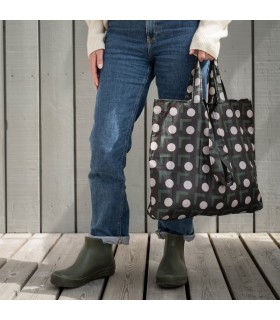 کیسه خرید ایکیا مدل SKYNKE رنگ مشکی سبز