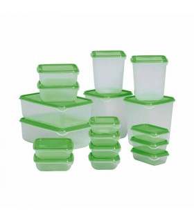ست 17 تکه ظروف نگهدارنده غذا ایکیا مدل PRUTA