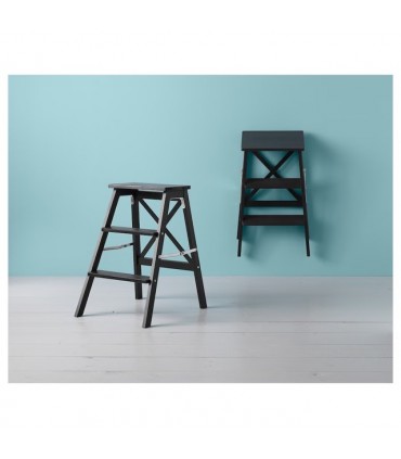 چهارپایه ۳ طبقه ایکیا مدل BEKVÄM مشکی