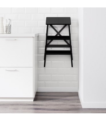 چهارپایه ۳ طبقه ایکیا مدل BEKVÄM مشکی