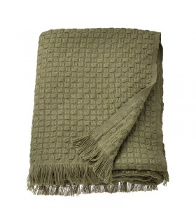 پتو و روانداز ایکیا مدل HORNMAL رنگ سبز