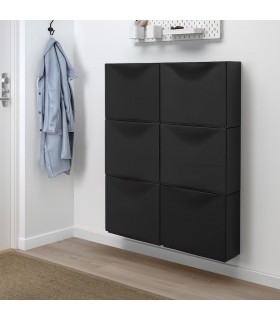 جاکفشی دو طبقه ایکیا مدل TRONES مشکی