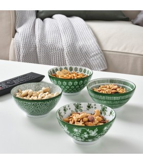 کاسه چهارتایی ایکیا مدل ENTUSIASM رنگ سبز