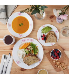 سرویس ۱۶تایی گل دار ایکیا مدل KALASBRA